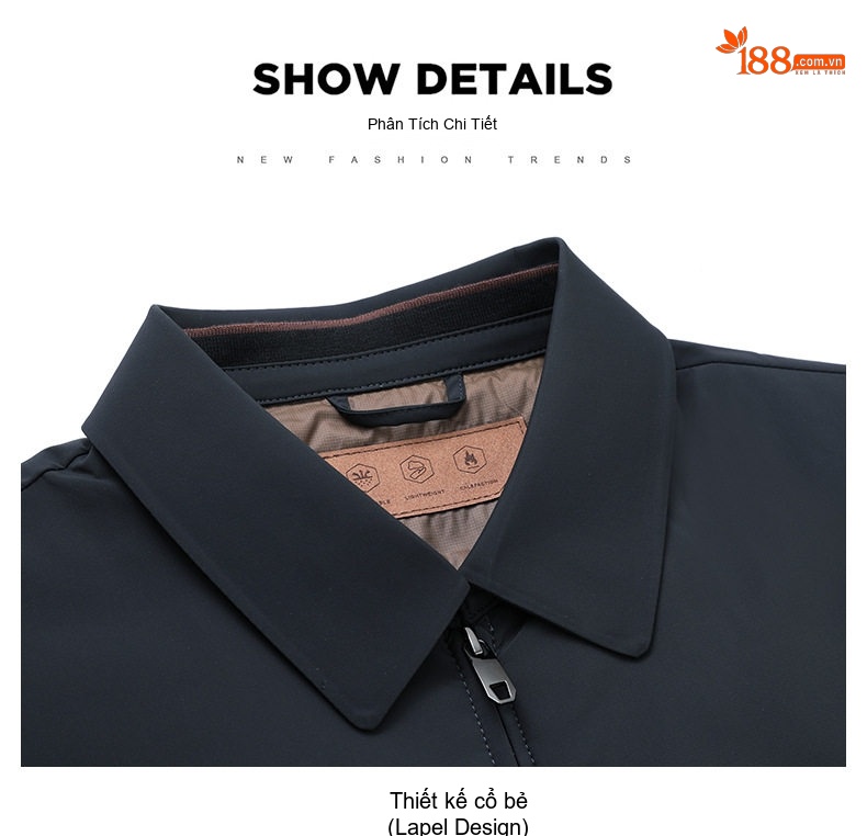 Áo Khoác Phao Nam Lông Vũ 90% Mới Giữ Ấm Phong Cách Doanh Nhân Màu Xanh Navy, Đen, Xám chi tiết 26