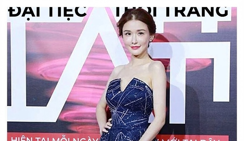 Váy Dạ Hội Dáng Dài Hở Vai Lấp Lánh Phong Cách Quý Phái Màu Đen, Đỏ chi tiết 1