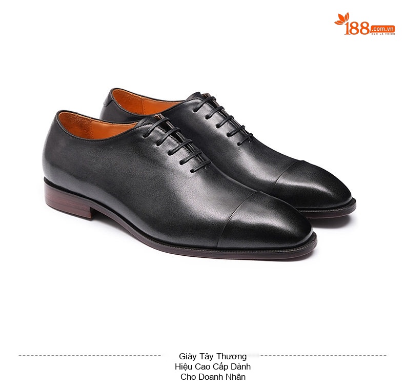 Giày Tây Oxford Nam Da Bò Thật Chiều Cao Đế Khoảng 3cm Màu Nâu Vàng, Đen chi tiết 16