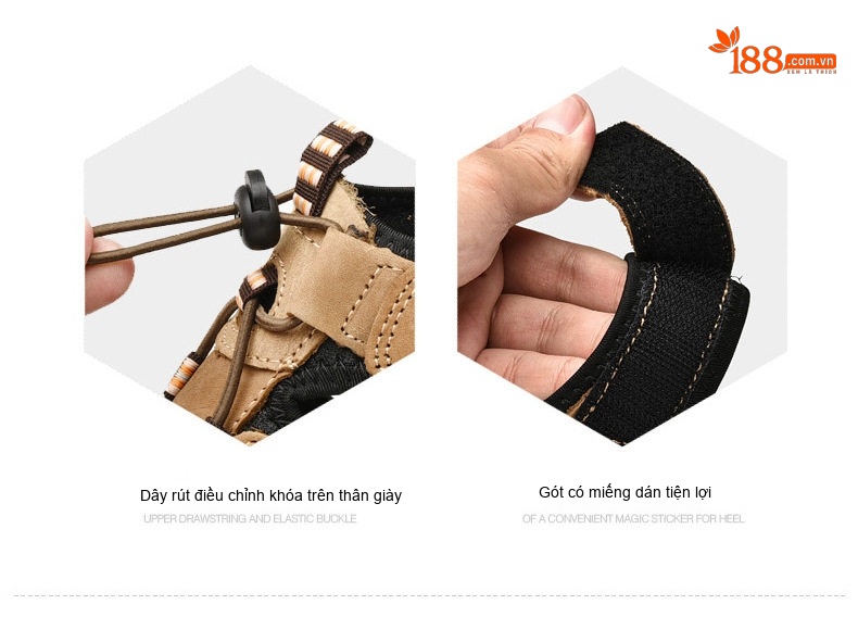 Sandal Rọ Nam Da Thật Thoáng Khí Đi Biển Chiều Cao Đế Khoảng 3cm Màu Nâu, Đen chi tiết 11