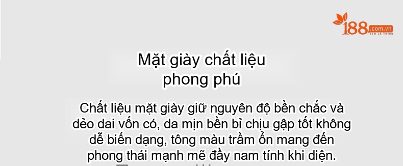 Giày Lười Nam Da Bò Mùa Hè Thoải Mái Chiều Cao Đế Khoảng 3cm Màu Nâu, Đen chi tiết 9