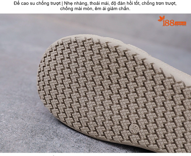 Giày Búp Bê Nữ Da Bò Lỗ Thoáng Khí Đế Bằng Đế Cao 3cm - 4cm Màu Kem, Hồng chi tiết 9