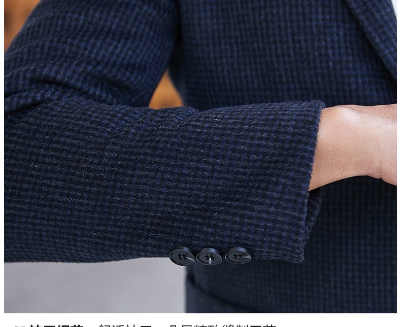 Áo Vest Nam Hai Mặt Dệt Kim Kẻ Ôm Dáng Thu Đông chi tiết 36
