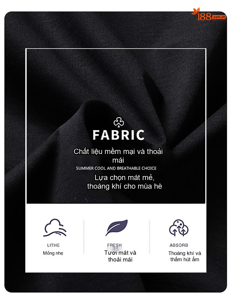 Áo Thun Tay Ngắn Nam Cotton Cổ Tròn Form Rộng Màu Xanh Nhạt, Xám, Xanh Đen, Đen... chi tiết 3