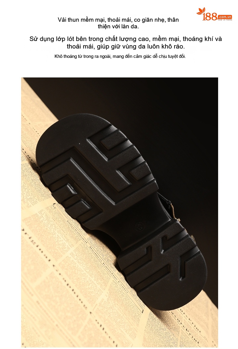 Boot Nữ Da Bóng Đế Cao Khoảng 7.5cm Tăng Chiều Cao Màu Đen, Nâu chi tiết 11