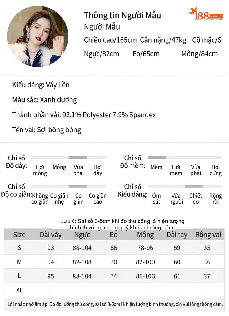 Đầm Ôm Body Nữ Cổ chữ V Thắt Dây Rút Tay Dài Xếp Ly Tôn Dáng Màu Xanh Navy chi tiết 2