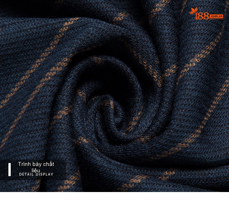 Áo Sơ Mi Nam Dài Tay Wool Kẻ Sọc Chống Nhăn Phong Cách Doanh Nhân Màu Đen, Đỏ chi tiết 18