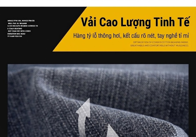 Quần Jean Nam Ống Đứng Dáng Rộng Co Giãn Cao Cấp chi tiết 5