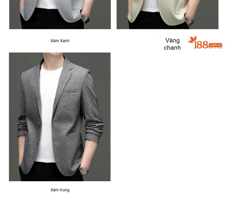 Áo Vest Nam Chứa Lông Cừu Dáng Ôm Vừa Vặn Không Nhăn Màu Xám, Kem chi tiết 9