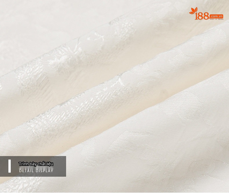 Áo Thun Polo Nam Ngắn Tay Lụa Tơ Tằm Jacquard Trung Niên Phong Cách Casual Màu Trắng chi tiết 13