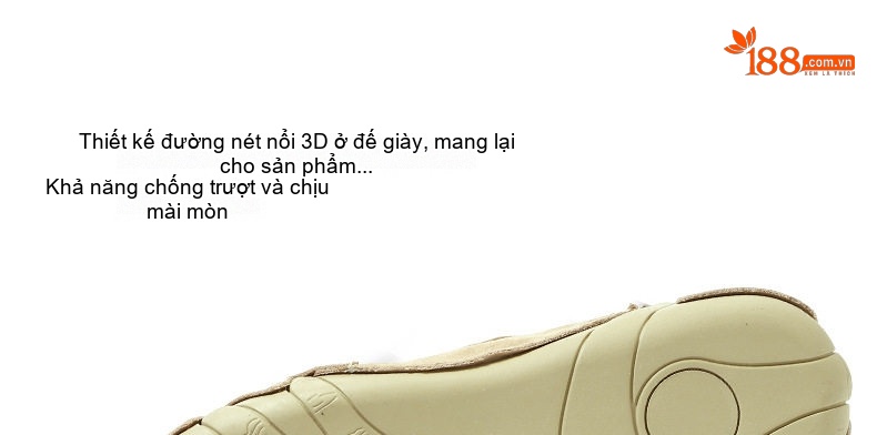 Giày Thể Thao Nam Khâu Viền Da Thật Lưới Thoáng Khí Chiều Cao Đế Khoảng 3cm Màu Nâu, Xám, Kem... chi tiết 10