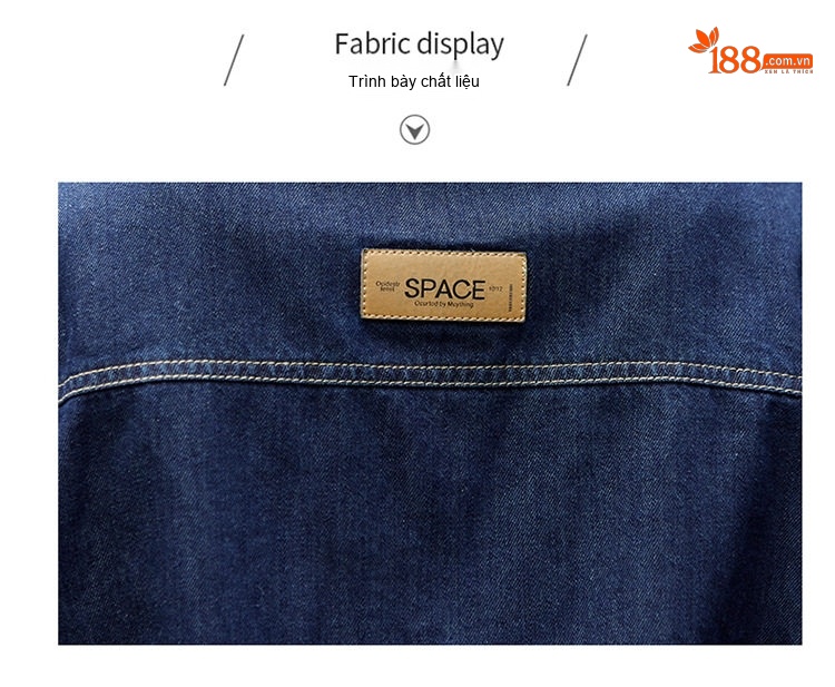 Bộ Quần Áo Nữ Áo Khoác Quần Dài Vải Denim Phong Cách Hàn Quốc Thanh Lịch Màu Xanh Denim chi tiết 6