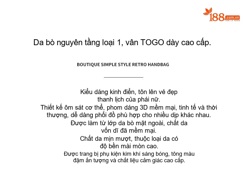 Túi Tote Nữ Da Mờ Sức Chứa Lớn Đựng Đồ Đi Làm, Đi Chơi Màu Trắng Kem, Đen chi tiết 2