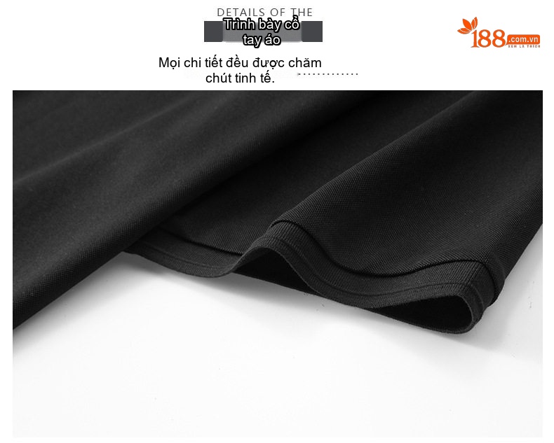 Áo Thun Polo Nam Cỡ Lớn Cotton Pima Tay Ngắn Mùa Hè Màu Đen, Nâu chi tiết 16