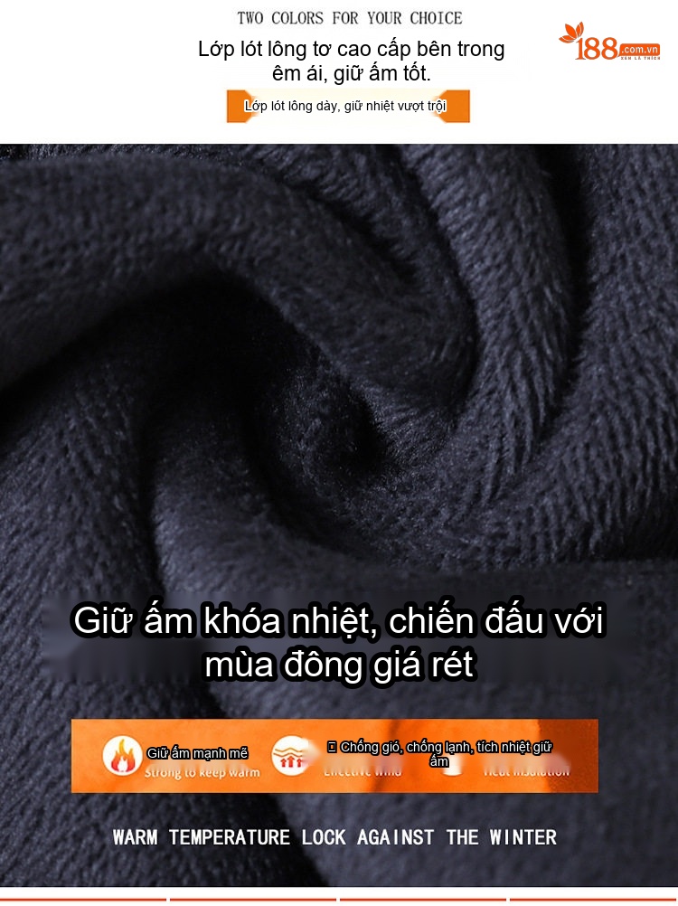 Quần Jean Nam Ống Đứng Lót Lông Dày Dặn Phong Cách Trung Niên Màu Đen, Xám chi tiết 11