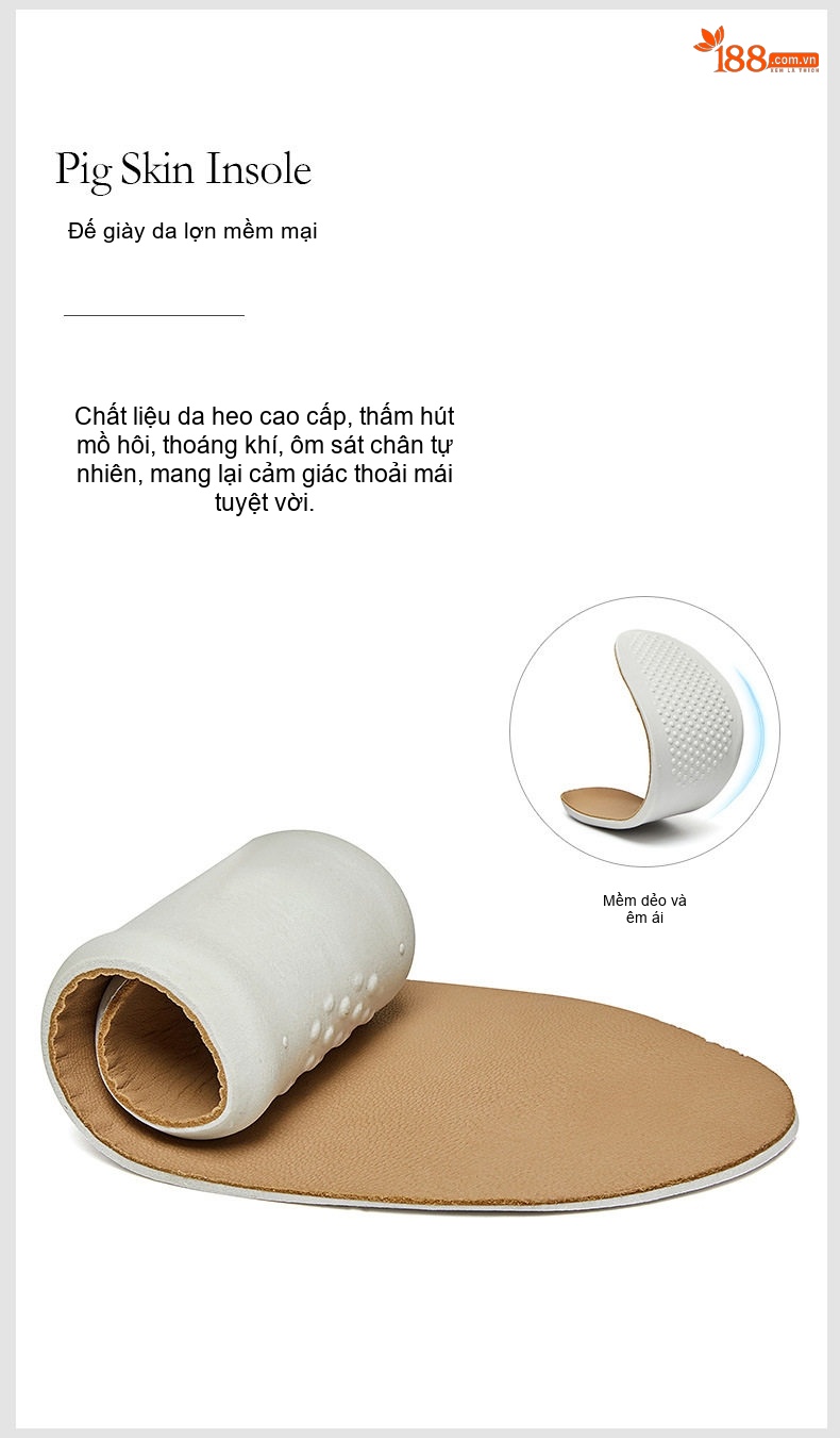 Giày Boot Martin Nam Da Thật Cổ Cao Chiều Cao Đế Khoảng 4cm Màu Đen, Nâu chi tiết 9