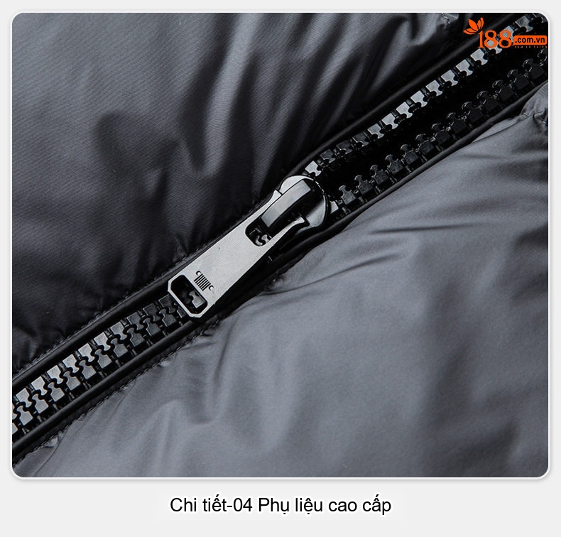 Áo phao lông vũ nam nữ có mũ trùm đầu giữ nhiệt chi tiết 26