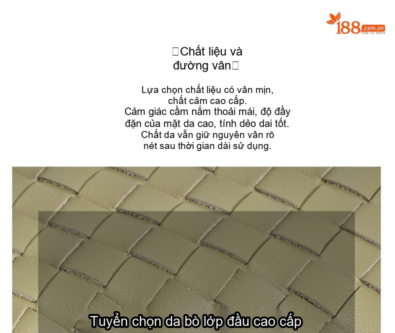 Túi Đeo Vai Nữ Dáng Trăng Lưỡi Liềm Thiết Kế Đan Dây Phong Cách Tối Giản Màu Xanh, Nâu, Đen chi tiết 12