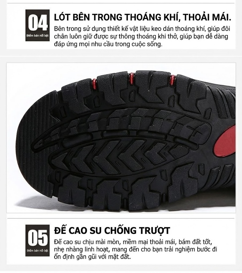 Giày Lười Nam Da Thật Size Lớn Đi Ngoài Trời Chiều Cao Đế Khoảng 4cm Màu Nâu, Xanh chi tiết 7