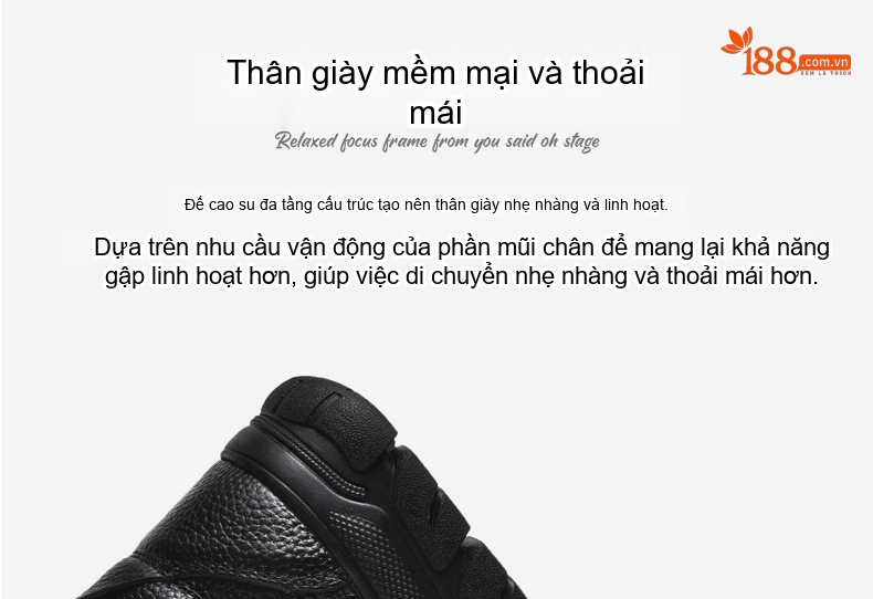 Giày Tây Buộc Dây Nam Da Bóng Chiều Cao Đế Khoảng 4cm Màu Đen chi tiết 13
