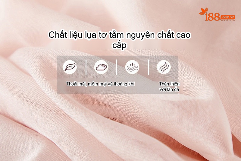 Váy Lụa Tơ Tằm Nữ Tính Công Sở, Đi Biển Màu Trắng, Hồng, Tím chi tiết 7