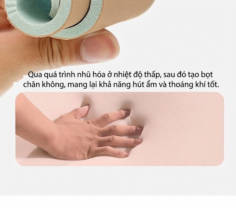 Dép Sandal Nữ Quai Ngang Da Bò Đế Cao 5cm - 6cm Màu Đen, Kem chi tiết 16