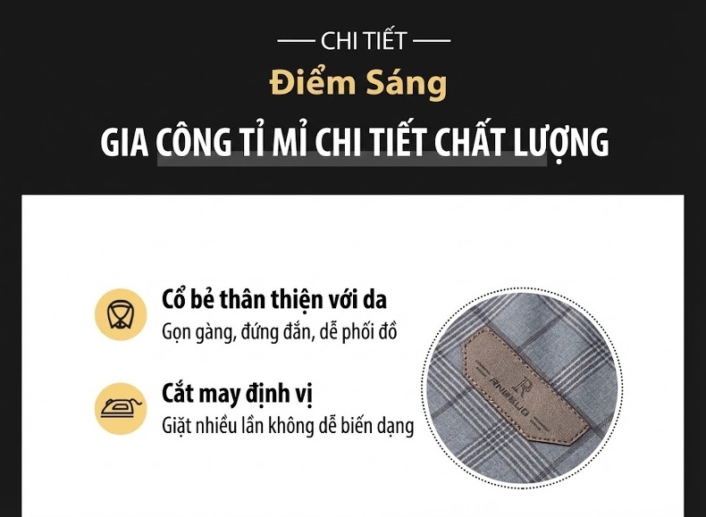 Áo Khoác Nam Cổ Bẻ Khóa Kéo Kiểu Dáng Công Sở Màu Xanh Navy, Nâu, Đen chi tiết 8