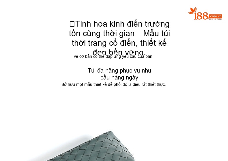 Túi Xách Tay Nữ Da Bò Đan Dây Thời Trang Màu Xanh, Xám, Nâu chi tiết 7