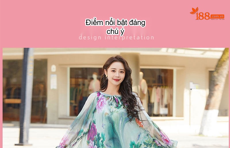 Váy Maxi Nữ Tay Dài Voan Mỏng Họa Tiết Đi Biển Mùa Hè Màu Trắng, Đỏ, Xanh, Đen... chi tiết 3