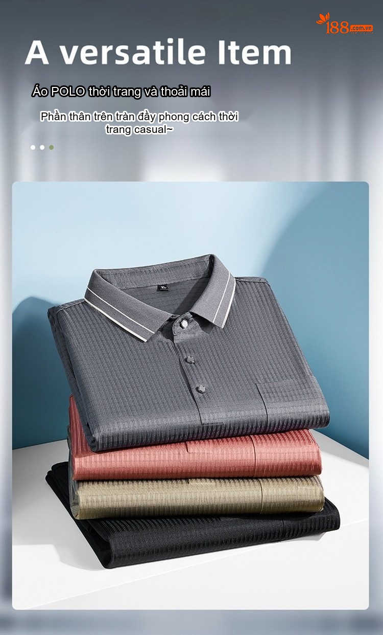 Áo Thun Polo Nam Tay Ngắn Form Rộng Có Túi Phong Cách Casual Màu Đen, Đỏ Gạch, Xám, Be... chi tiết 1