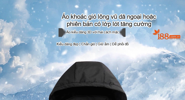 Áo Khoác Dù Nam Mùa Thu Đông Dáng Rộng Lót Lông Cừu Giữ Ấm Màu Xám, Xanh Dương, Đỏ, Đen... chi tiết 27