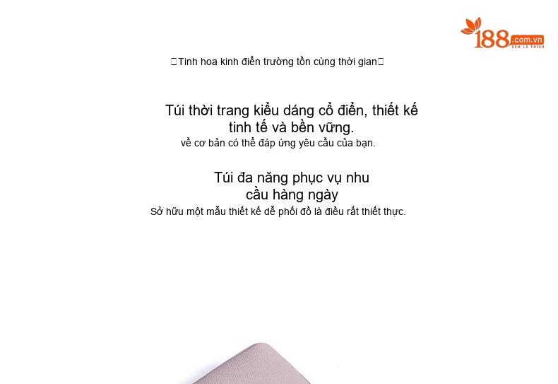 Túi Xách Nữ Da Bò Togo Thiết Kế Độc Đáo Dáng Pillow Cao Cấp Màu Tím, Nâu, Trắng Kem chi tiết 7