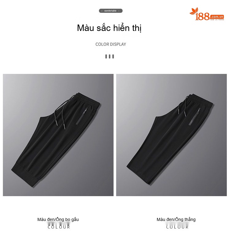 Quần lửng thể thao nam big size dáng suông dây rút chi tiết 9