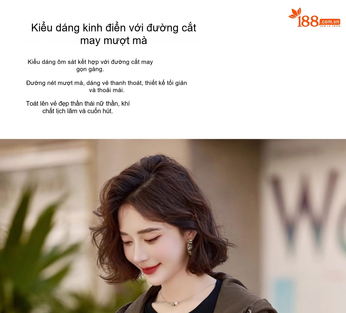 Áo Khoác Gió Nữ Dáng Ngắn Mũ Trùm Đầu Phong Cách Thời Trang Trẻ Trung Màu Xanh Olive chi tiết 21
