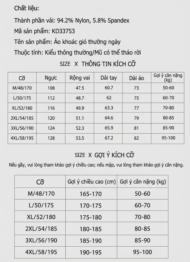 Áo Khoác Nam Có Mũ Trùm Đầu Tháo Rời, Cúc Bấm, Phong Cách Doanh Nhân Màu Xanh Navy, Xám chi tiết 2