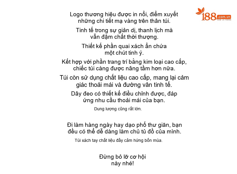 Túi Xách Nữ Da Bóng Đeo Vai/Đeo Chéo/Xách Tay Phong Cách Sang Trọng Màu Xanh Navy, Trắng chi tiết 2
