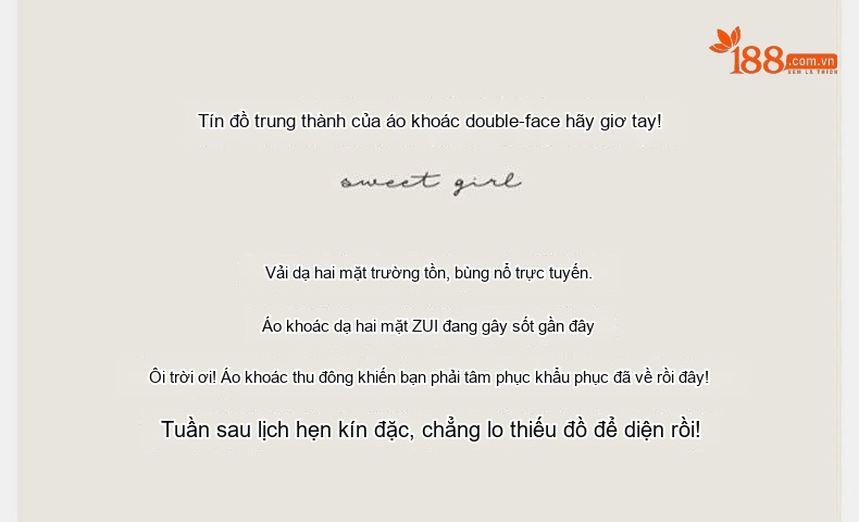 Áo Khoác Nữ Dáng Rộng Vừa Len Hai Mặt Phong Cách Hàn Quốc Có Mũ Trẻ Trung Màu Nâu, Đen, Kem chi tiết 3