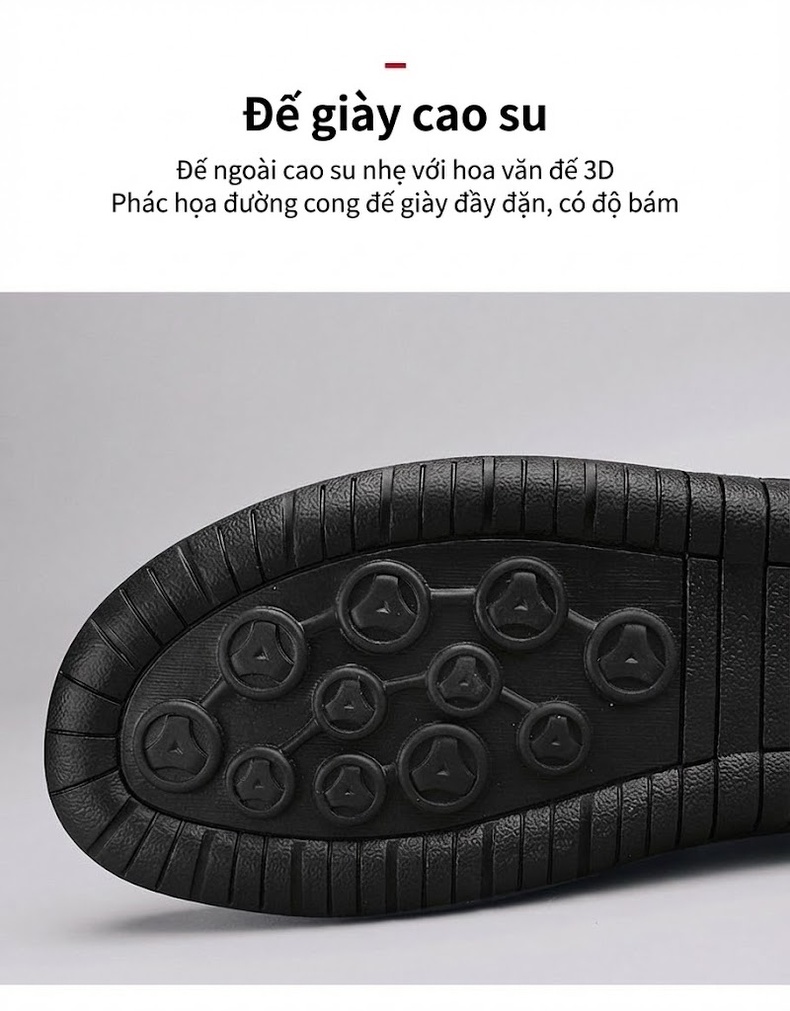 Giày Lười Nam Da Mờ May Thủ Công Thoải Mái Chiều Cao Đế Khoảng 2cm Màu Nâu, Đen, Xám, Vàng chi tiết 6