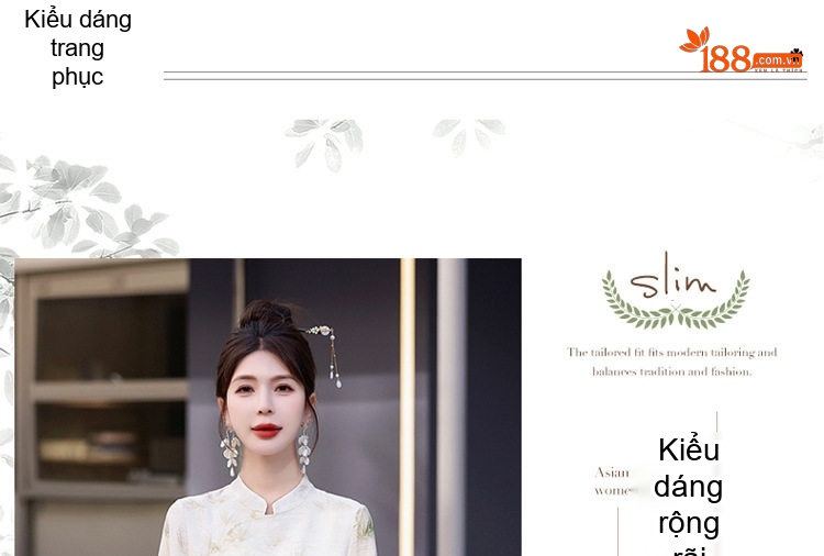 Set Áo Kiểu Tay Lỡ Họa Tiết Cổ Tàu và Chân Váy Chữ A Lưng Cao Phong Cách Trung Hoa Màu Vàng, Xanh chi tiết 13