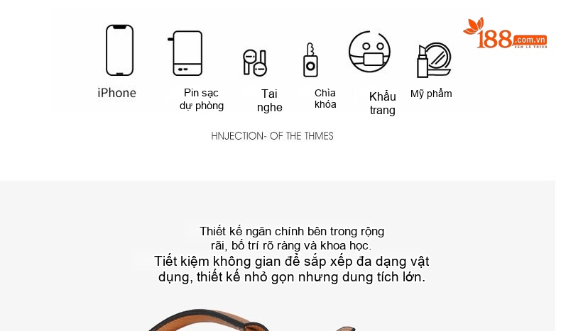 Túi Tote Nữ Đeo Vai Xách Tay Phong Cách Retro Sang Trọng Bộ 3 Chiếc Màu Đen, Xanh Lá, Nâu, Be... chi tiết 7