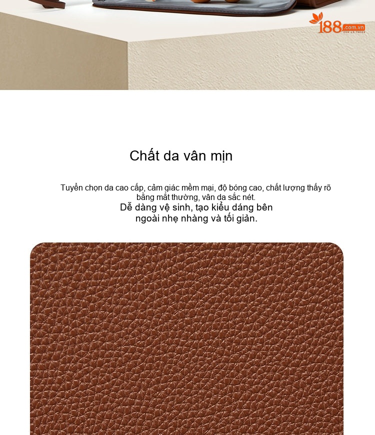 Túi Tote Nữ Đa Năng Da Mờ Sức Chứa Lớn Đựng Laptop Màu Nâu, Đen, Trắng chi tiết 2