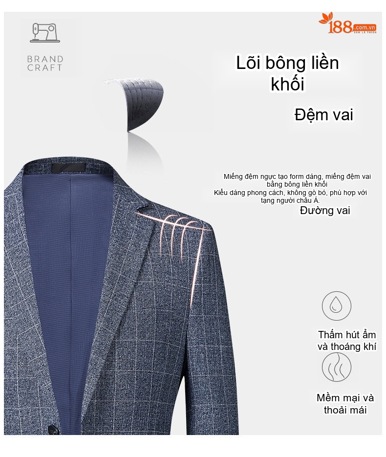Áo Vest Nam Kẻ Sọc Xanh Xám Kiểu Hàn Quốc chi tiết 8