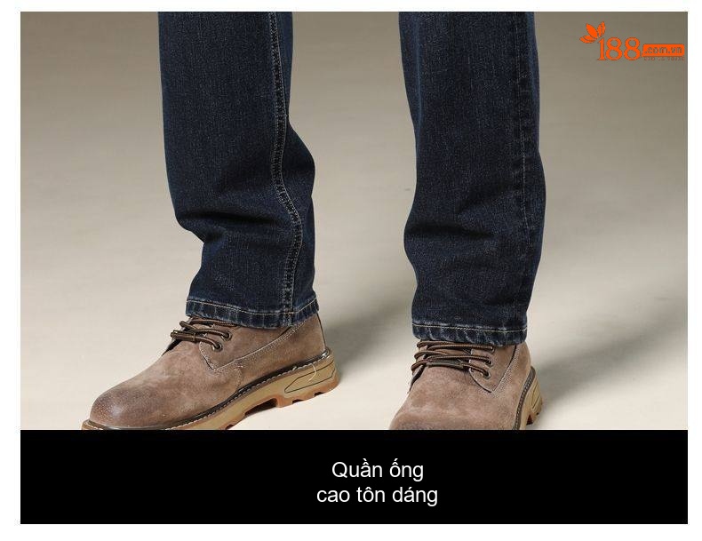Quần Jean Nam Ống Đứng Ôm Vừa Vặn Phong Cách Âu Mỹ Màu Xanh Denim chi tiết 37