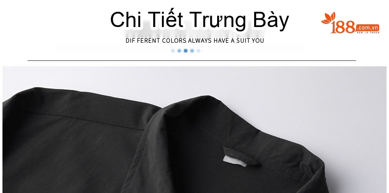 Áo Khoác Nam Mỏng Nhẹ Cổ Bẻ Tay Dài Chống Nắng Màu Đen, Trắng, Nâu, Be... chi tiết 16