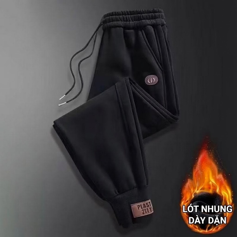 Quần Dài Nam Cotton Dáng Rộng Ống Suông Co Giãn Thoải Mái Màu Be, Đen, Xám, Xanh Navy chi tiết 21