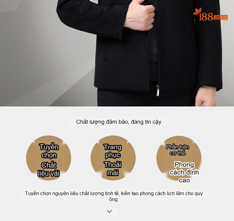 Áo Khoác Nam Hai Mặt Dày Dặn Lông Cừu Giữ Ấm Màu Đen, Xám chi tiết 3