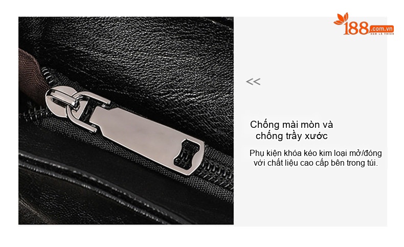 Túi Tote Nữ Da Mềm Sức Chứa Lớn Đeo Vai Đeo Chéo Phong Cách Mẹ Bỉm Sữa Màu Đen, Nâu chi tiết 3