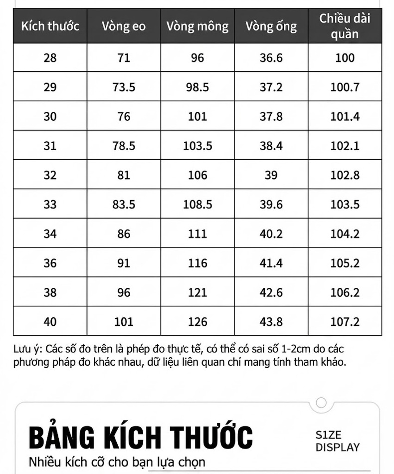Quần Dài Nam Cotton Ống Suông Rộng Thoải Mái Lưng Cao Màu Đen, Xám, Be chi tiết 14
