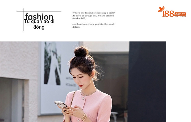Set Áo Blazer và Chân Váy Công Sở Thanh Lịch Màu Trắng, Xanh, Hồng, Đen chi tiết 20