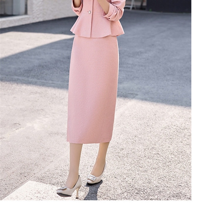 Set Áo Blazer và Chân Váy Công Sở Thanh Lịch Màu Trắng, Xanh, Hồng, Đen chi tiết 21
